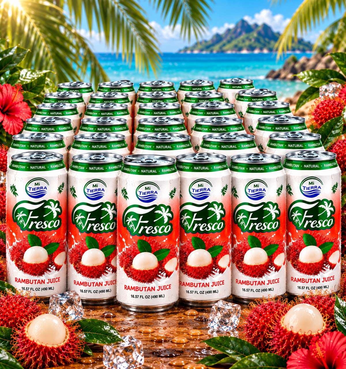*NEW* Mi Tierra Natural Juices 16.57oz- Rambutan