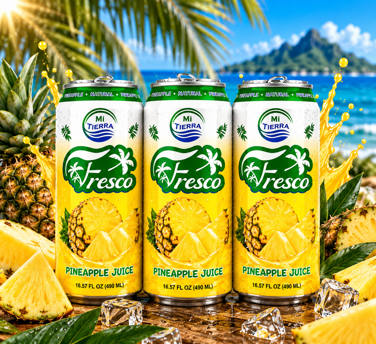 *NEW* Mi Tierra Natural Juices 16.57oz- Pineapple