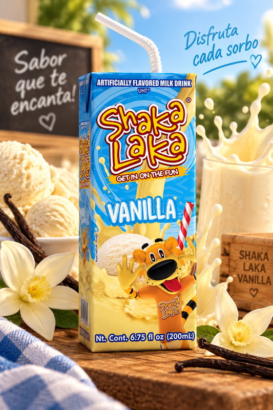 *NEW* Shaka Laka Vanilla Flavored Milk Drink Juice Box