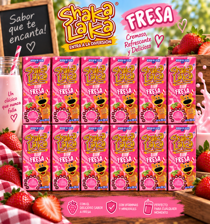 *NEW* Shaka Laka Strawberry Flavored Milk Drink Juice Box