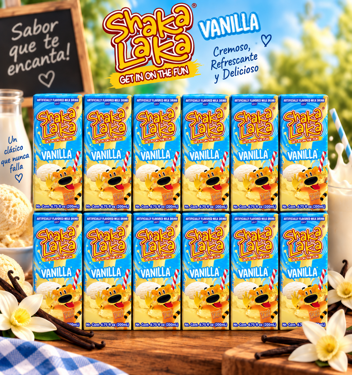 *NEW* Shaka Laka Vanilla Flavored Milk Drink Box