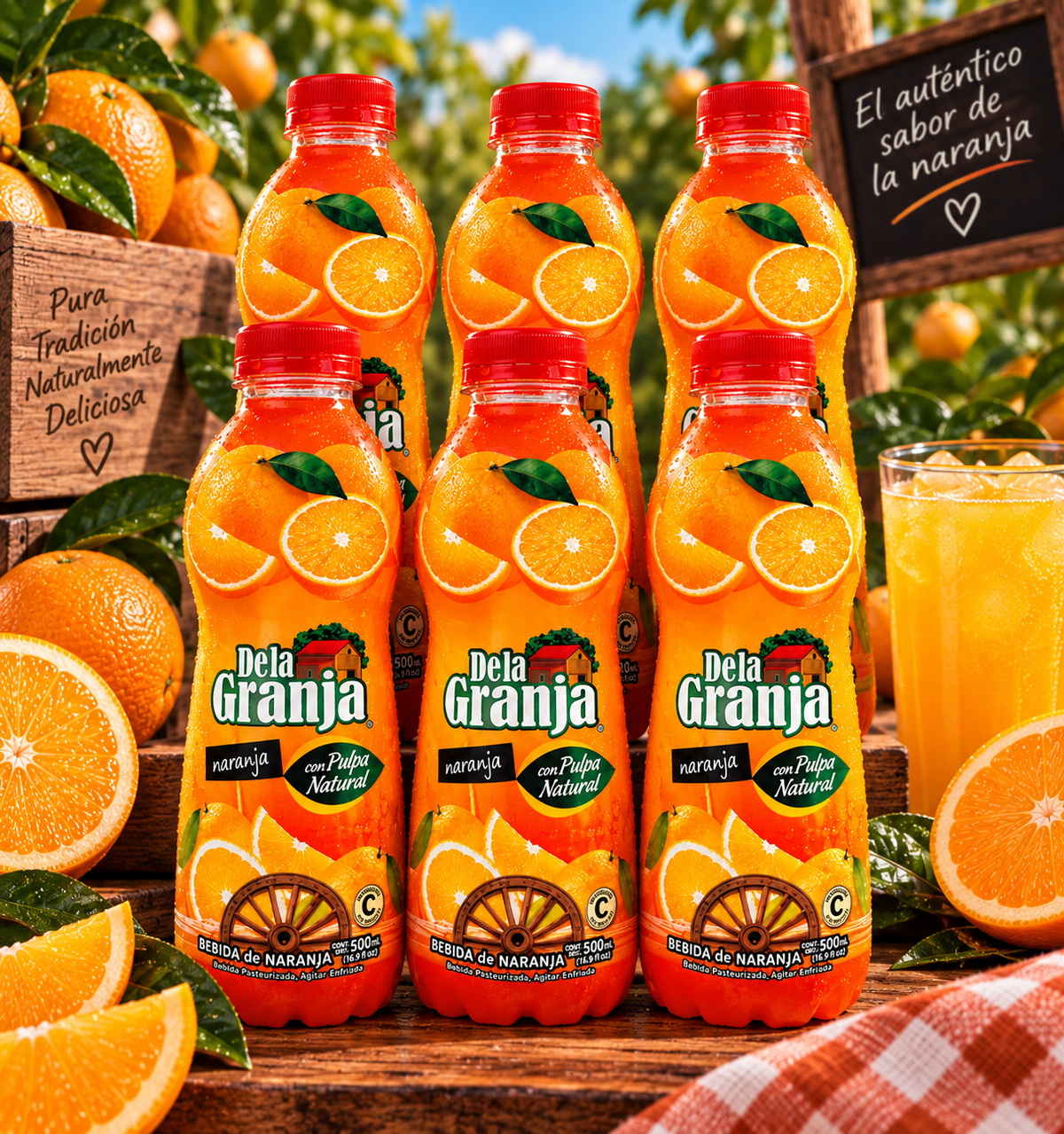 *New* Jugo de la Granja Orange Juice 500ml