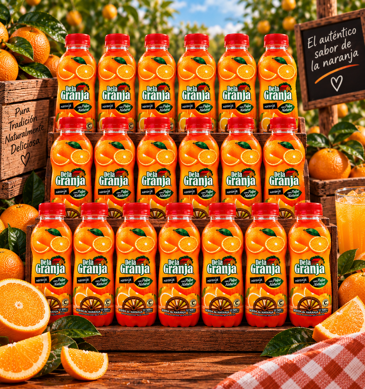 *New* Jugo de la Granja Orange Juice 500ml