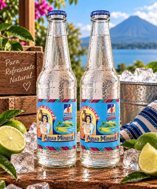 India Quiche - Carbonated Sparkling Soda Soft Drink - 12oz Pack of 2