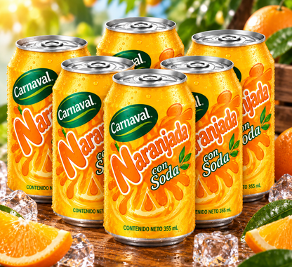 Carnaval Naranjada con Soda | Orange Drink Soda