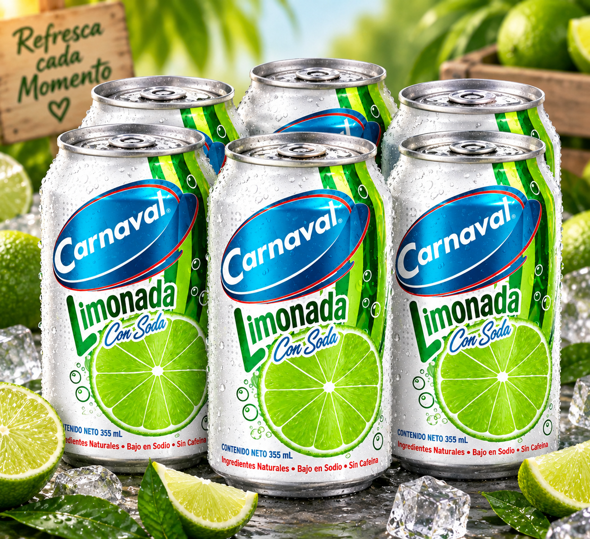 Carnaval Limonada con Soda | Sparkling Lime Soda