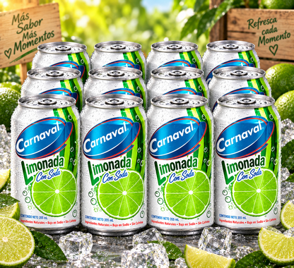 Carnaval Limonada con Soda | Sparkling Lime Soda