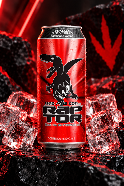 Raptor Energy Drink 16oz 473ml - Fruit Punch
