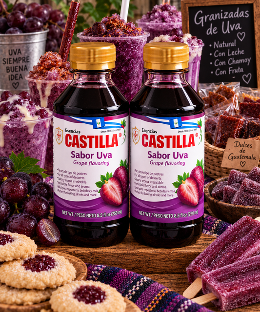 CASTILLA Sugar Free Grape Flavor Concentrate - 8.5oz (Pack of 2)