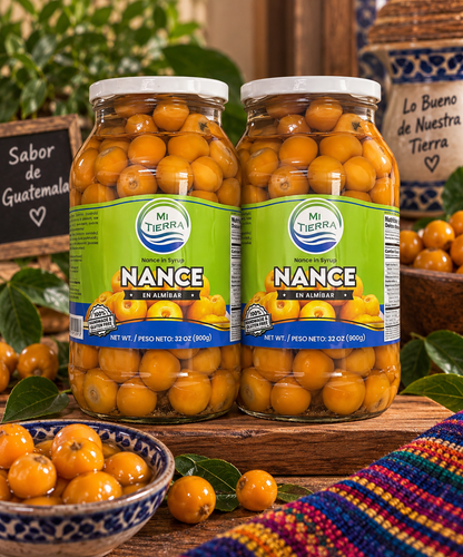 *NEW* Mi Tierra - Ya Esta!, Nance En Almibar, Yellow Cherries, 908g