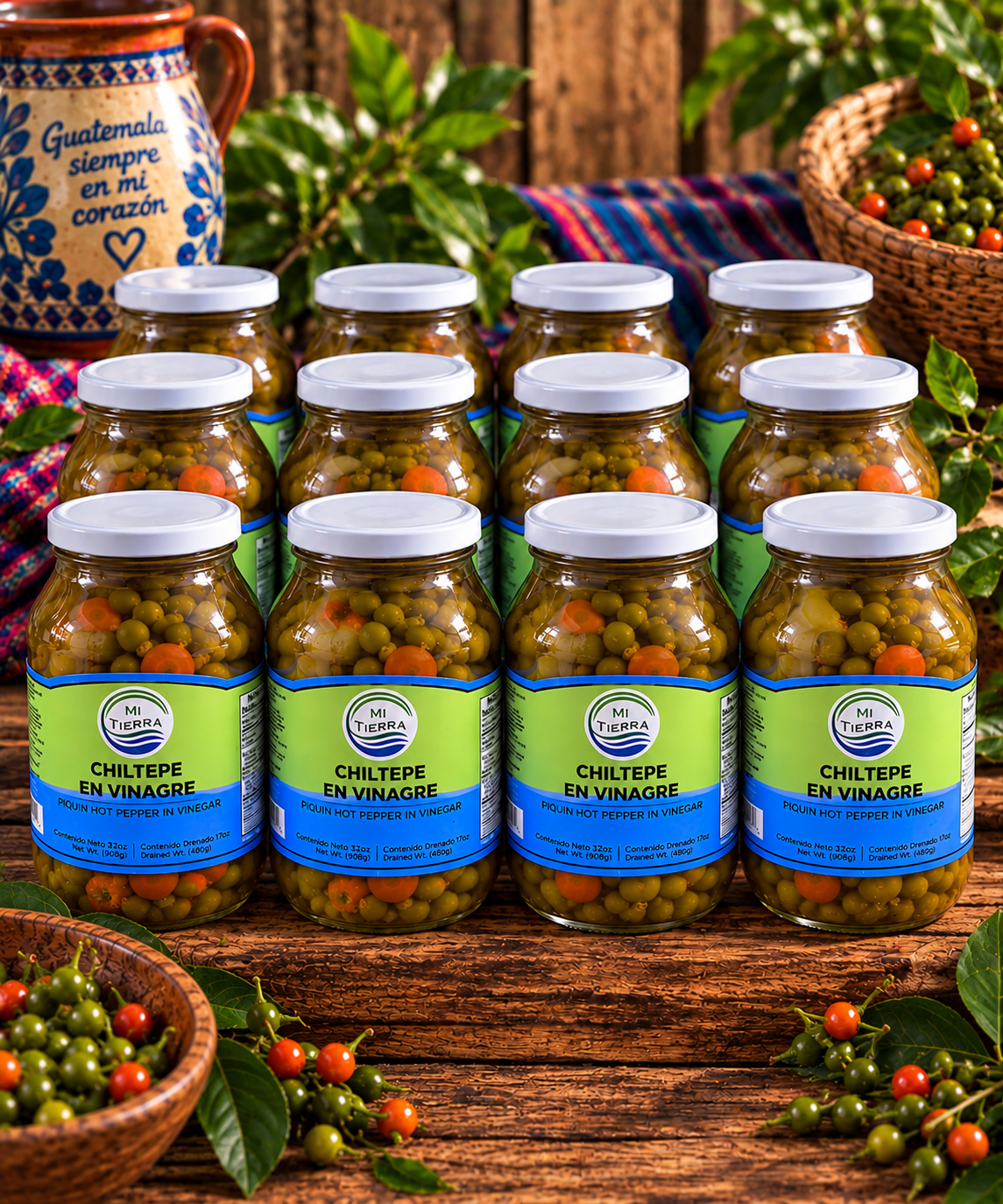 Chiltepe En Vinagre 32oz - (Pacote com 2)