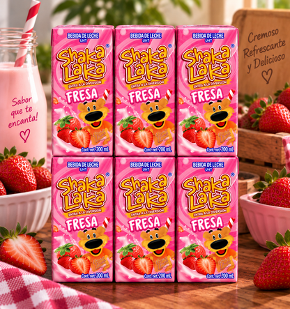 *NEW* Shaka Laka Strawberry Flavored Milk Drink Juice Box