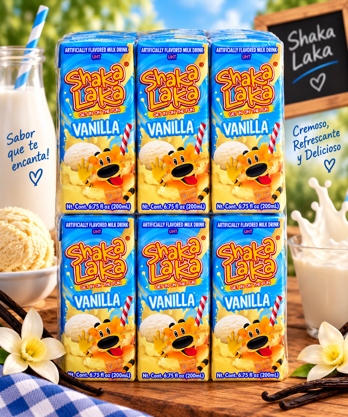*NEW* Shaka Laka Vanilla Flavored Milk Drink Box