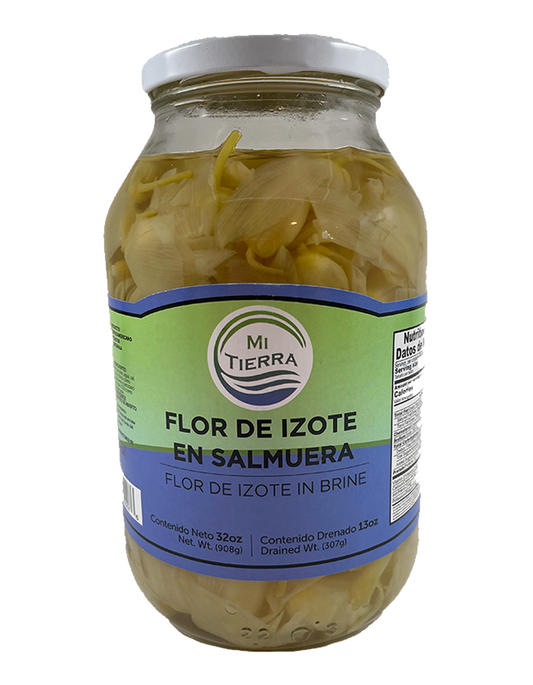 MI TIERRA - Flor de Izote in Brine 32oz - Flor De Izote En Salmuera - Pack of 2