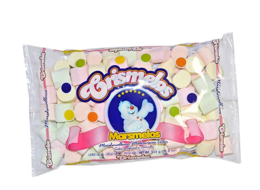 GUANDY - Jumbo Size Rainbow Marshmallows Candy 50pcs - (Pack of 2)