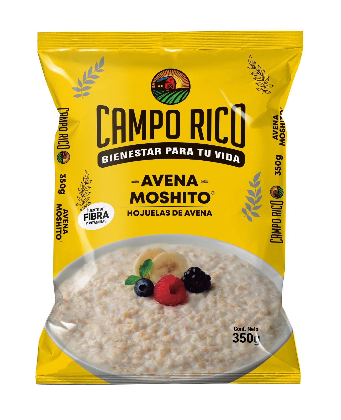 Campo Rico Oat Flakes 350g - (Pack of 2)