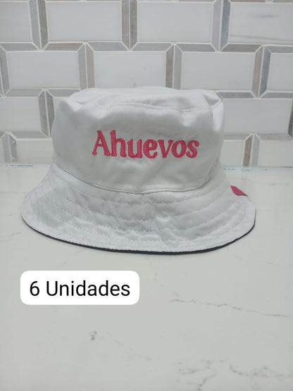 MUCHA - "Ahuevos" 100% Cotton White Outdoor Hat