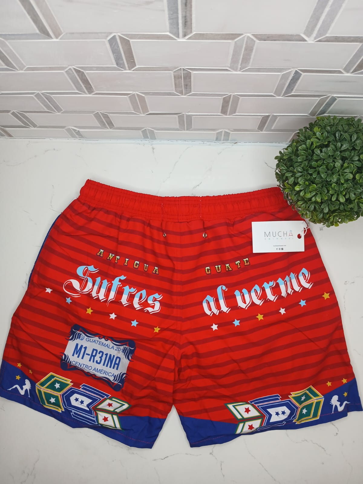 MUCHA - "Sufres" 100% Polyester Men's Swimsuit Shorts Trunks