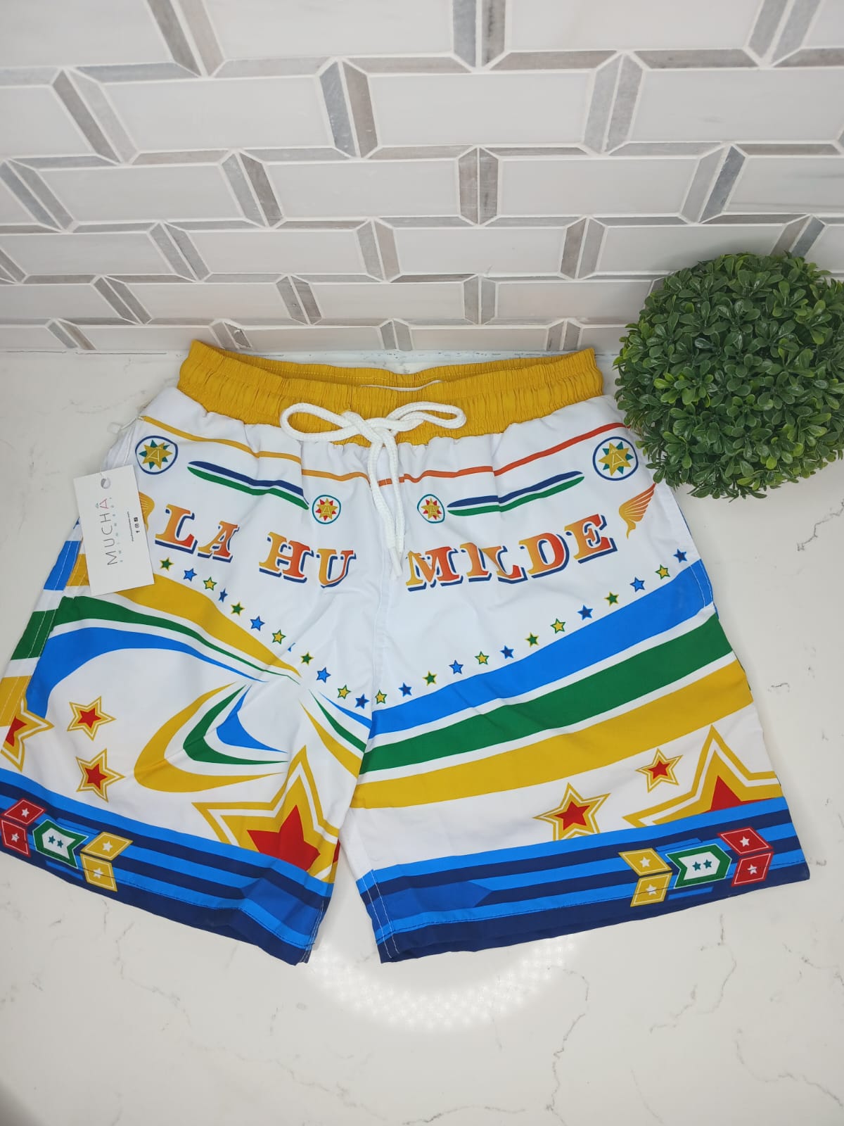 MUCHA - "La Humilde" 100% Polyester Men's Swimsuit Shorts Trunks