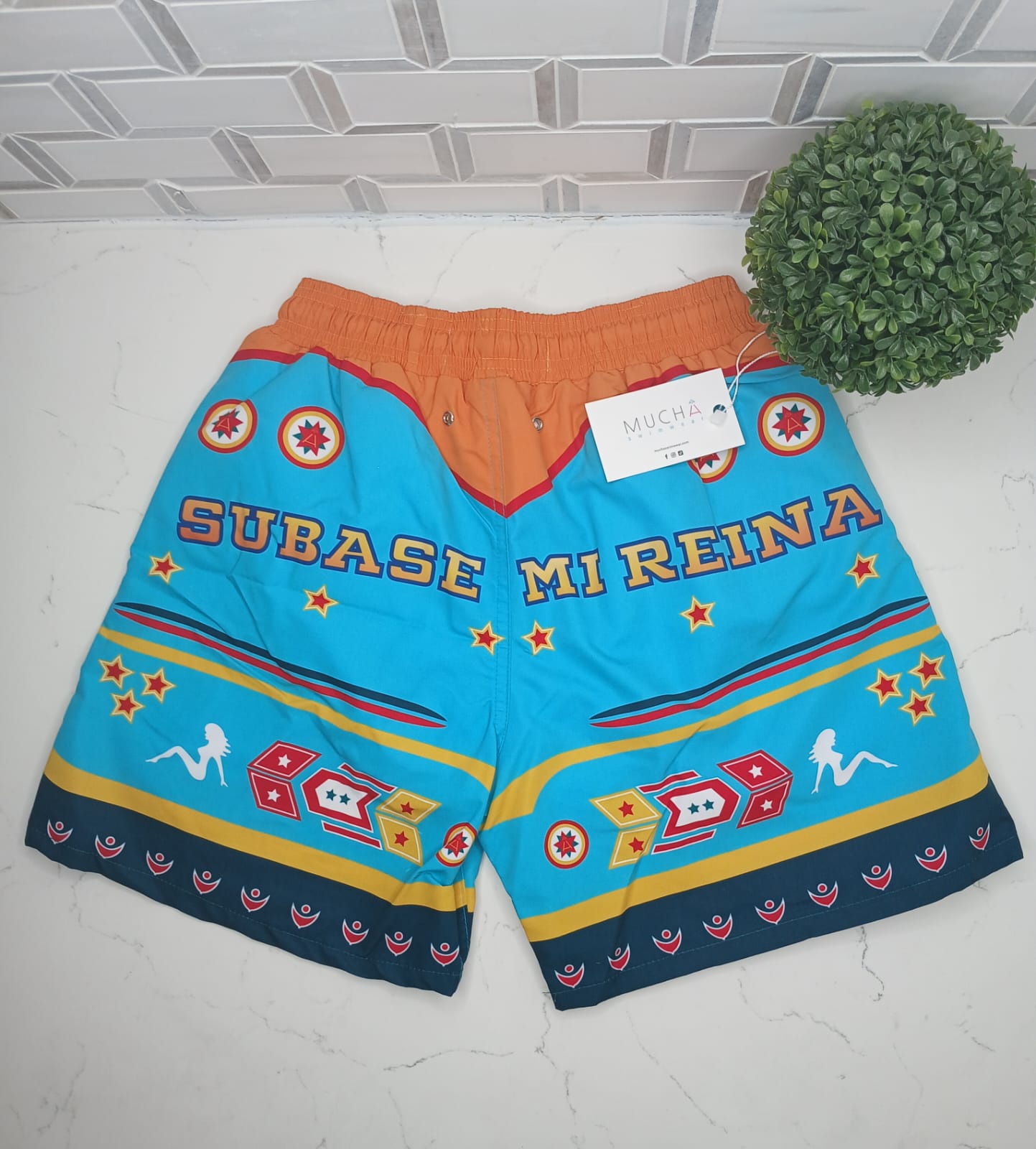 MUCHA - "Consendita" 100% Polyester Men's Swimsuit Shorts Trunks