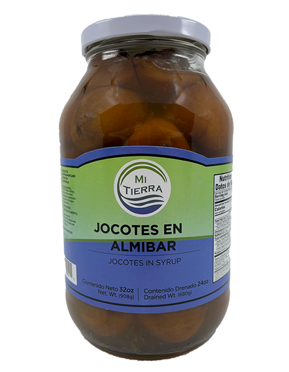 MI TIERRA - Jocotes in Syrup 32oz - Jocotes En Almibar - Pack of 2