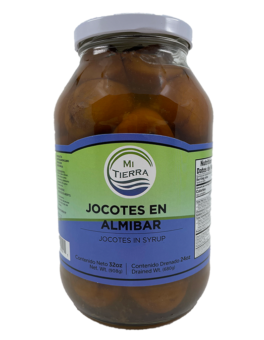 MI TIERRA - Jocotes in Syrup 32oz - Jocotes En Almibar - Pack of 2