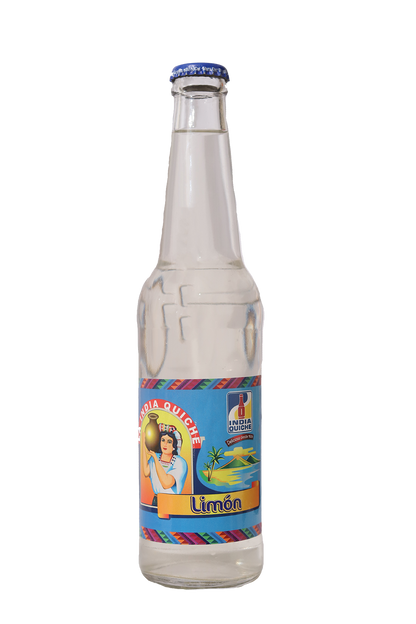 India Quiche - Carbonated Soda Soft Drink, Lemon Flavor - 12oz Pack of 2