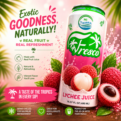 *NEW* Mi Tierra Natural Juices 16.57oz - Lychee