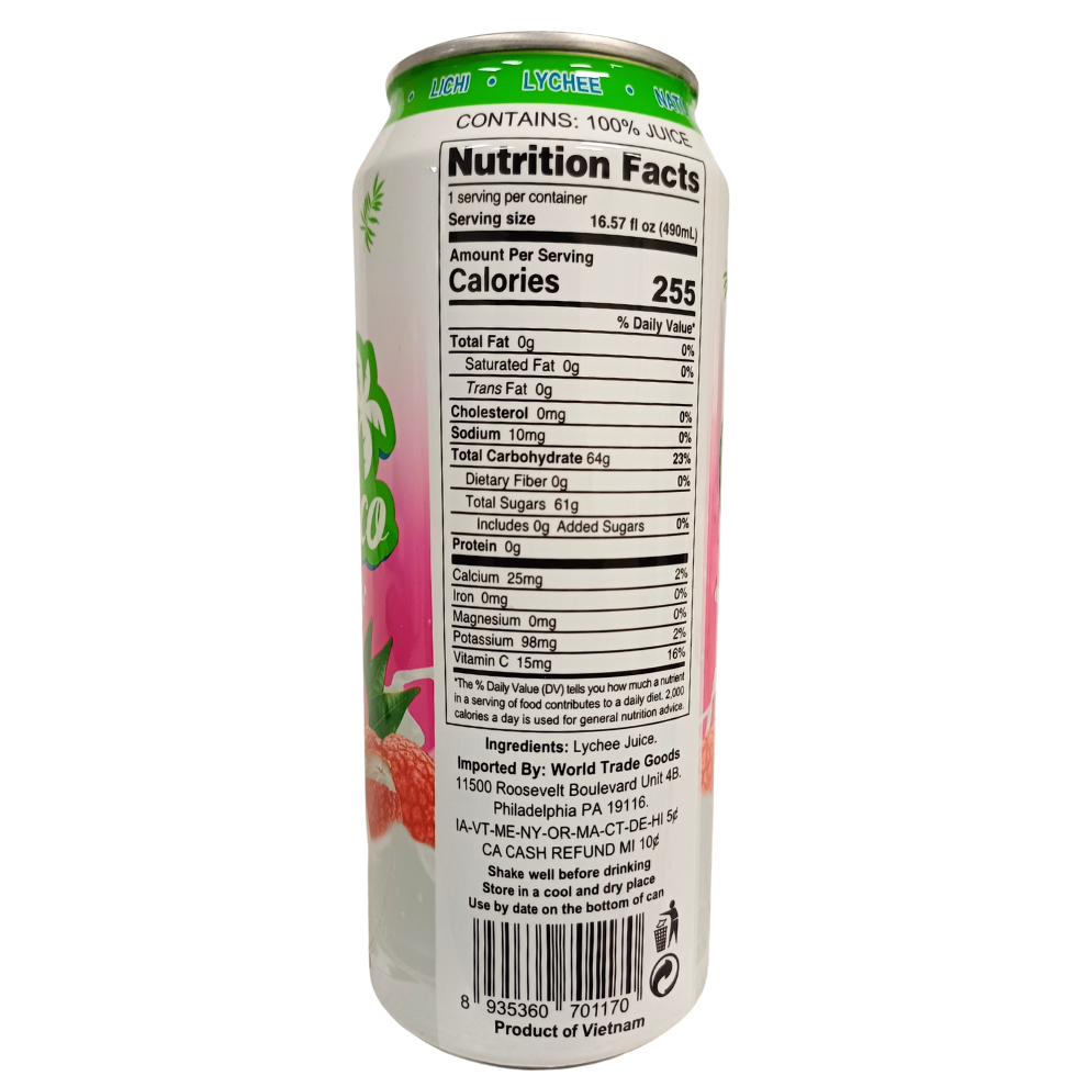 *NEW* Mi Tierra Natural Juices 16.57oz- Lychee (3 Pack)