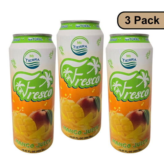 *NEW* Mi Tierra Natural Juices 16.57oz- Mango (3 Pack)