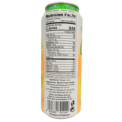 *NEW* Mi Tierra Natural Juices 16.57oz- Mango (3 Pack)