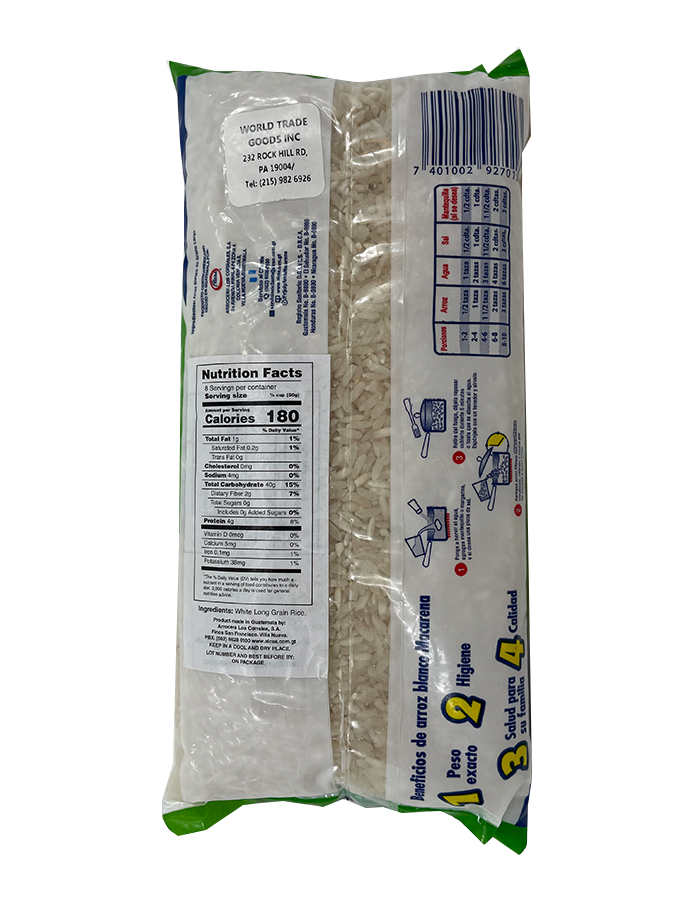 Macarena White Rice Arroz Blanco 1lb - (Pack of 3)