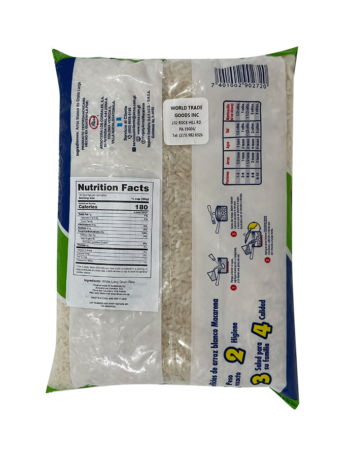 Macarena White Rice Arroz Blanco 800g (Pack of 2)