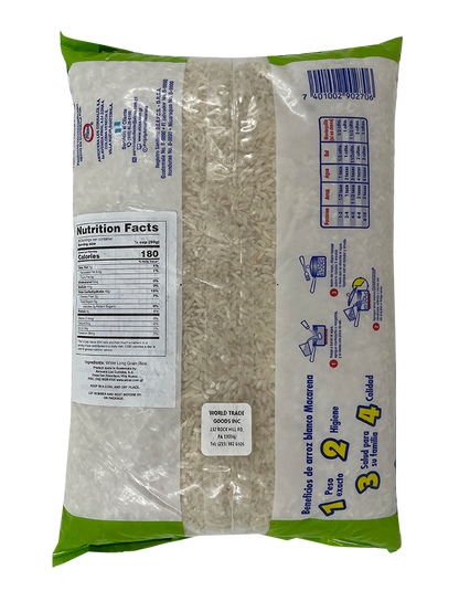 Macarena White Rice Arroz Blanco 4lb (Pack of 1)