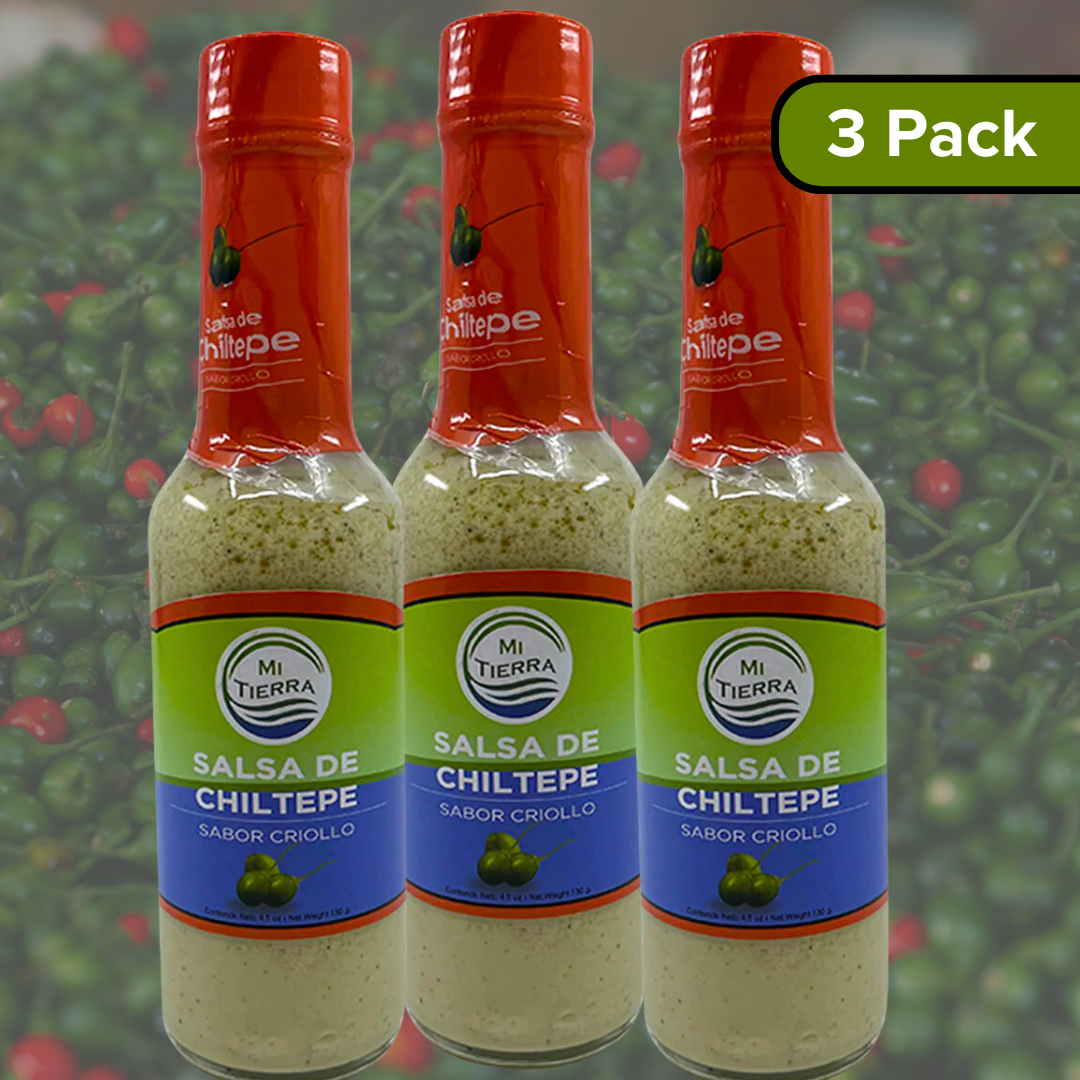 MI TIERRA Hot Sauce Salsa De Chiltepe 4.5oz - (Pack of 3)