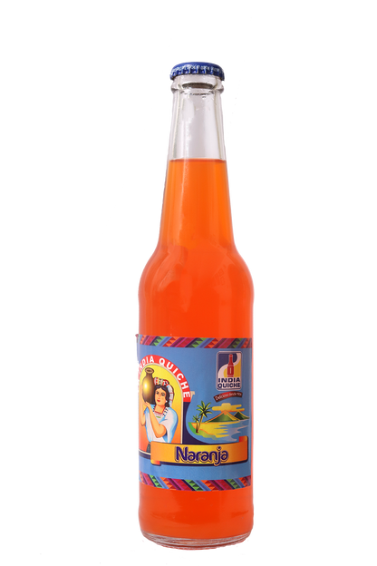 India Quiche - Carbonated Soda Soft Drink, Orange Flavor - 12oz Pack of 2