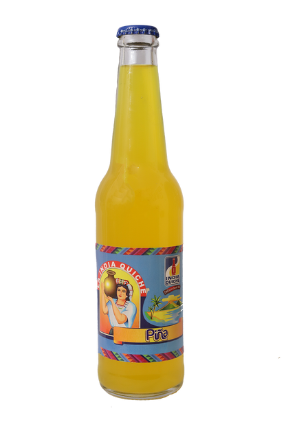 India Quiche - Carbonated Soda Soft Drink, Pineapple Flavor - 12oz Pack of 2