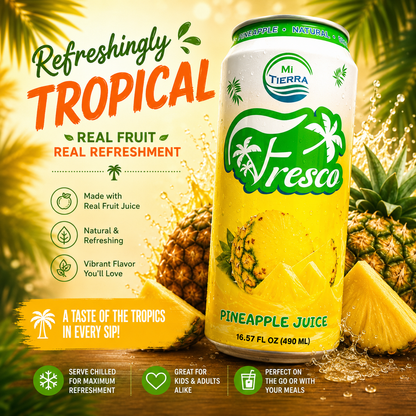 *NEW* Mi Tierra Natural Juices 16.57oz- Pineapple