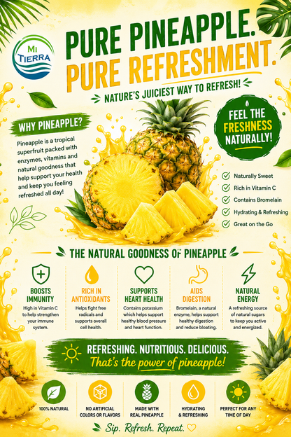 *NEW* Mi Tierra Natural Juices 16.57oz- Pineapple