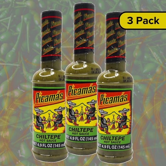 *NEW* Picamas Chiltepe Green Hot Sauce 4.9oz - (Pack of 3)