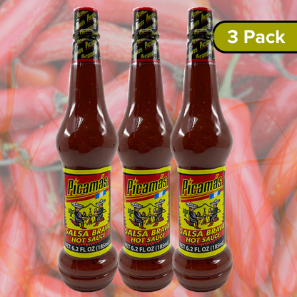 Picamas Red Hot Sauce 6.2oz - (Pack of 3)