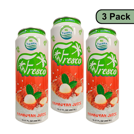 *NEW* Mi Tierra Natural Juices 16.57oz- Rambutan (3 Pack)