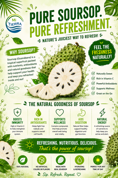 *NEW* Mi Tierra Natural Juices 16.57oz - Guanábana Soursop