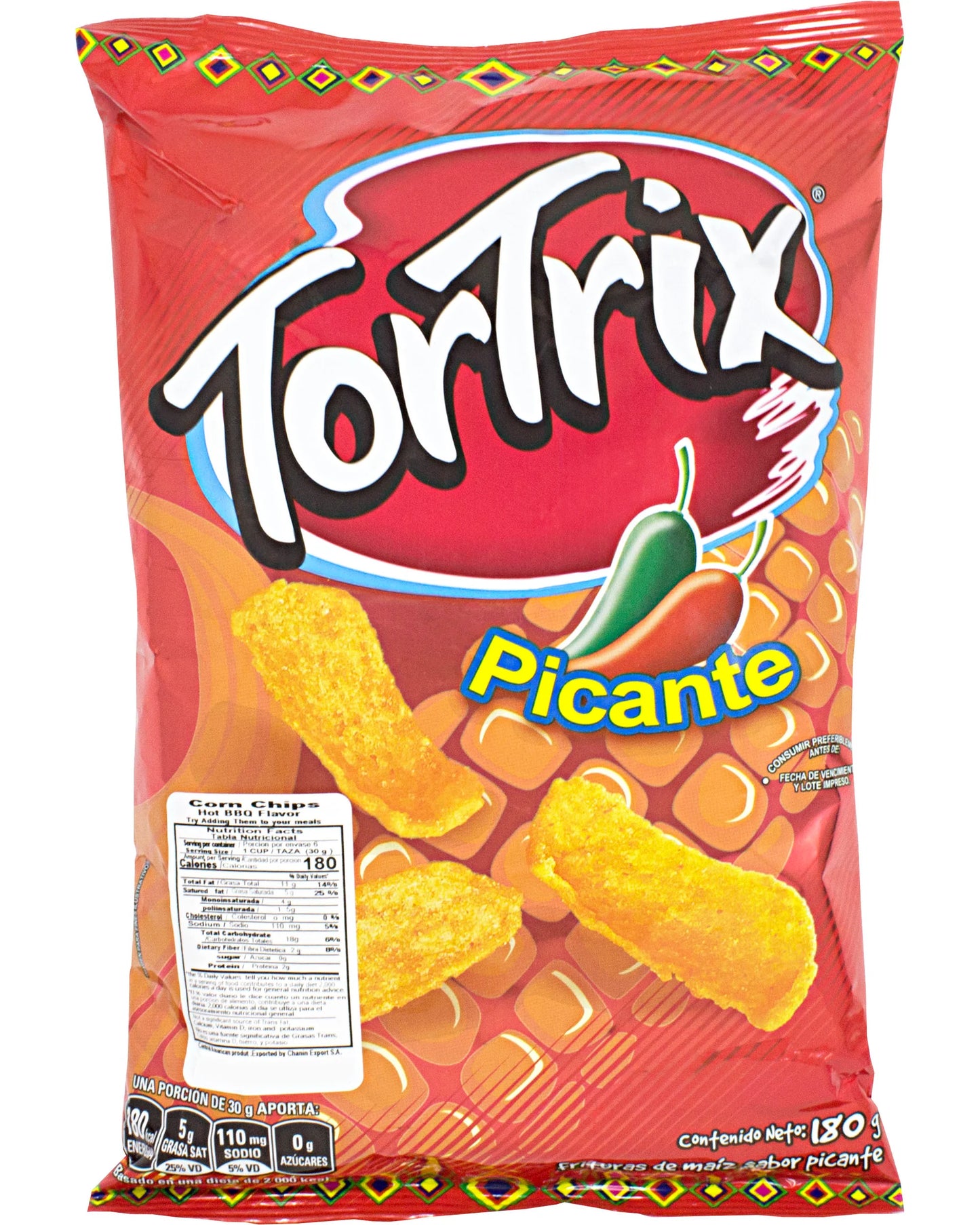 Tortrix Spicy BBQ Corn Chips (3 x 180g Bags)