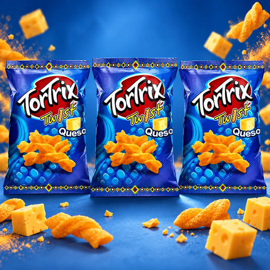 TorTrix Twist Queso Cheese-Flavored - 3 Pack
