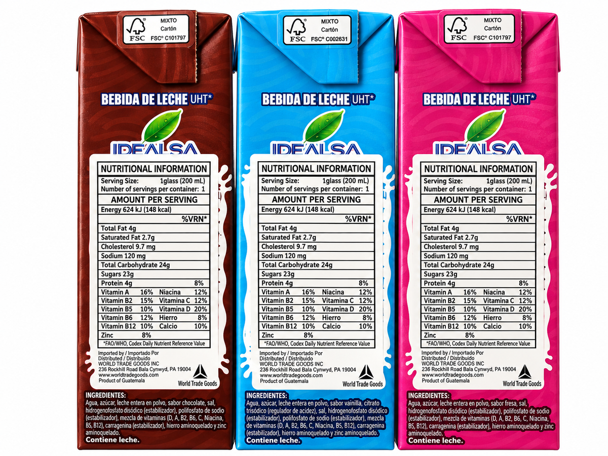 Shaka Laka Milk Drink Variety Pack – Strawberry, Vanilla & Chocolate (Pack of 3)