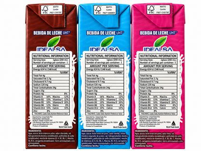 Shaka Laka Milk Drink Variety Pack – Strawberry, Vanilla & Chocolate (Pack of 3)