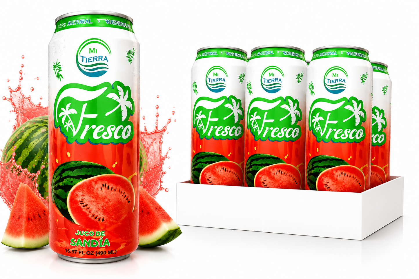 *NEW* Mi Tierra Natural Juices 16.57oz- Watermelon