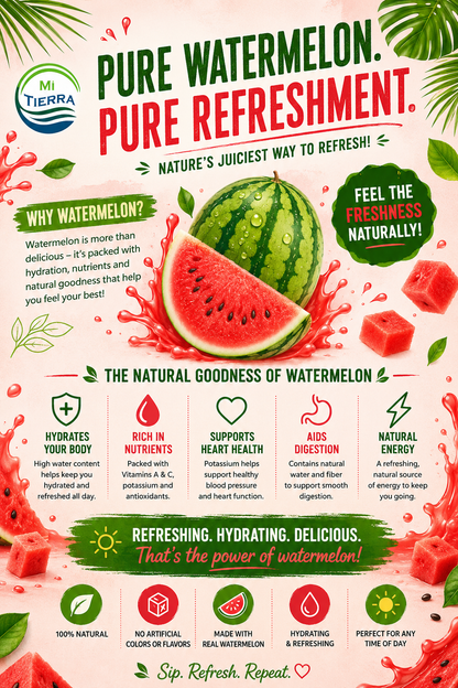 *NEW* Mi Tierra Natural Juices 16.57oz- Watermelon