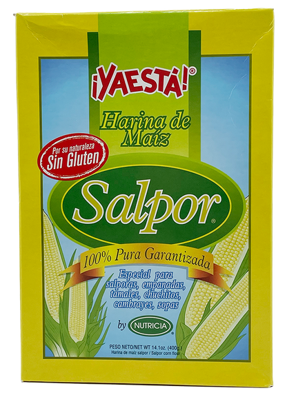 YAESTA Cornmeal Harina De Maiz Salpor 14.11oz - (Pack of 2)